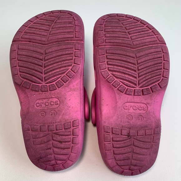 Crocs Youth Bubblegum Pink Original Size 11 - Picture 3 of 9